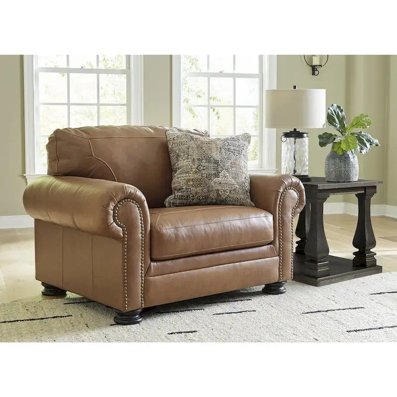 Signature Design by Ashley Carianna Caramel Oversized Chair - 54 W x 40 D x 40 H