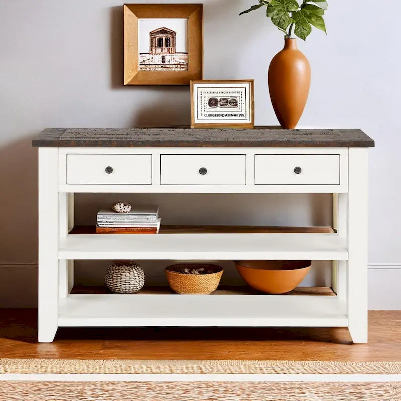 Modern Solid Wood Sofa Table