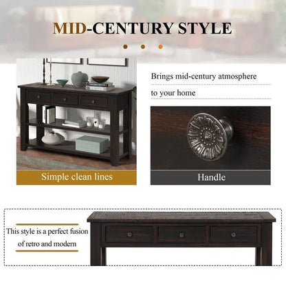 Modern Solid Wood Sofa Table