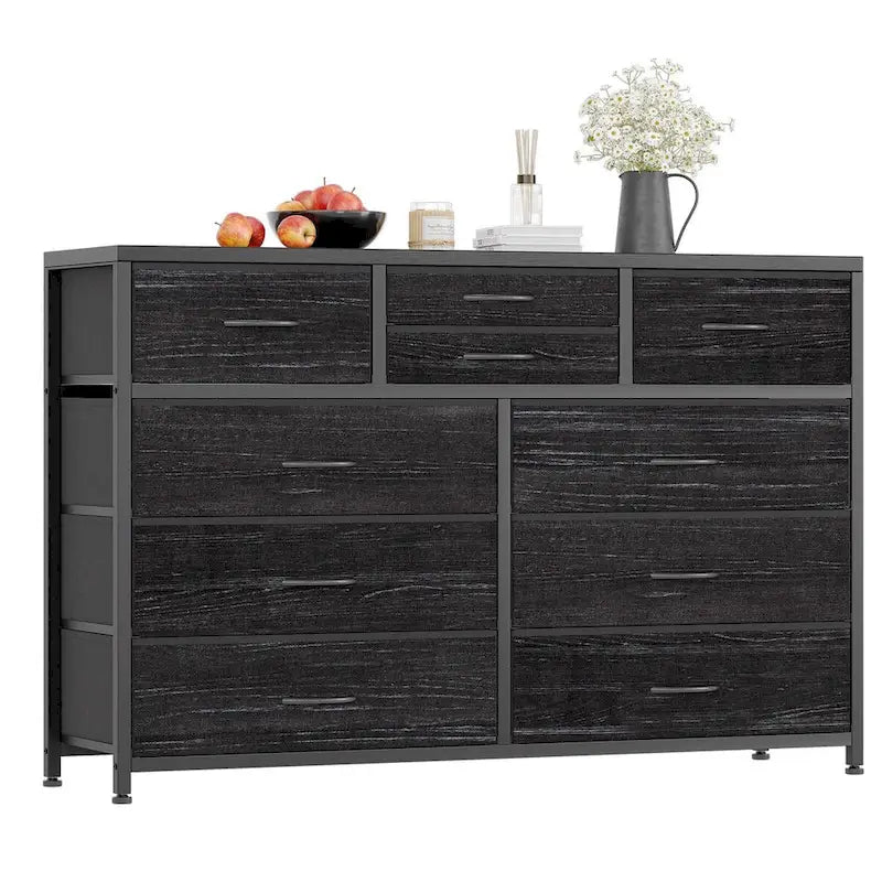 10 Drawer Dresser TV Stand - 55 inches