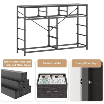 10 Drawer Dresser TV Stand - 55 inches