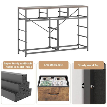 10 Drawer Dresser TV Stand - 55 inches