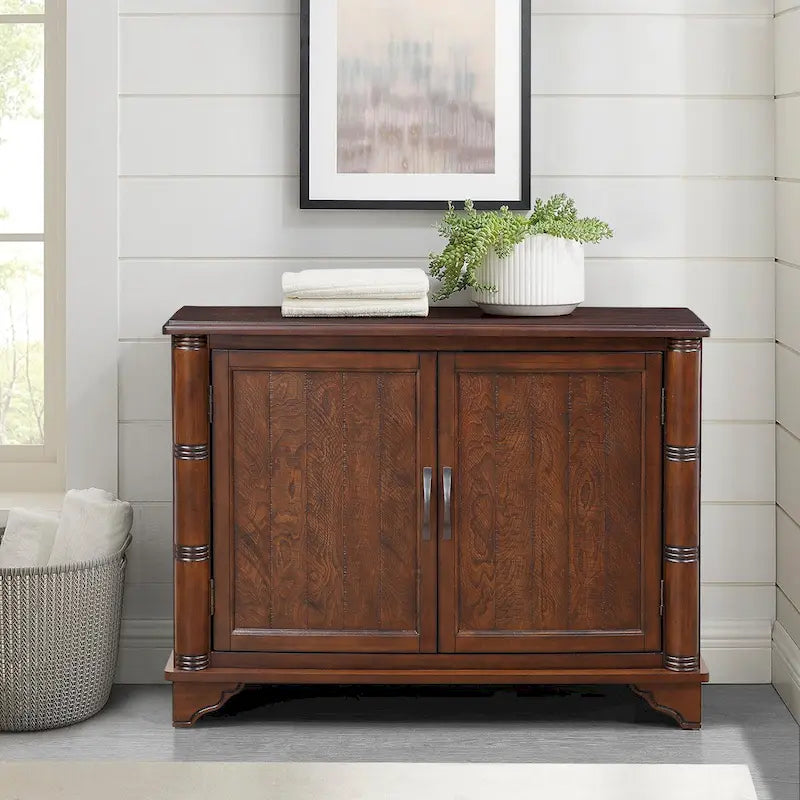 Mid Century 40  Sideboard Buffet Console Table with Adjustable Shelf