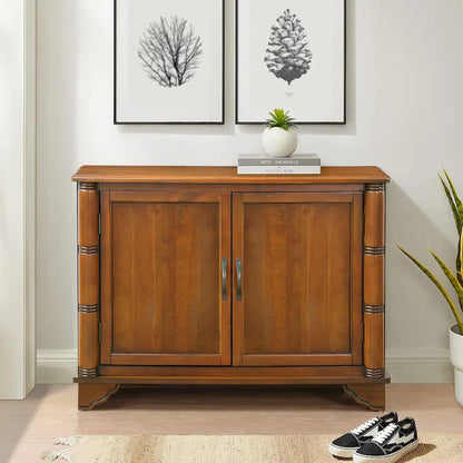 Mid Century 40  Sideboard Buffet Console Table with Adjustable Shelf