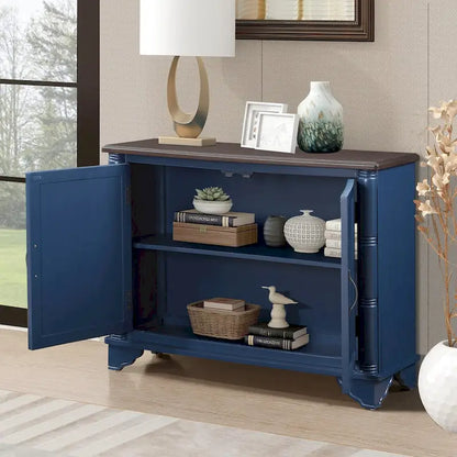 Mid Century 40  Sideboard Buffet Console Table with Adjustable Shelf
