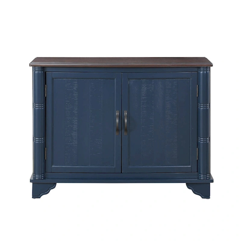 Mid Century 40  Sideboard Buffet Console Table with Adjustable Shelf