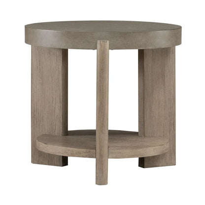 Affinity Dusty Taupe & Concrete 3 Piece Round Cocktail Table Set