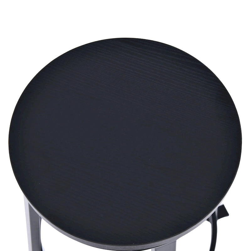 Modern Industrial 3-Piece Bistro Pub Metal Bar Table Set