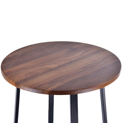 Modern Industrial 3-Piece Bistro Pub Metal Bar Table Set