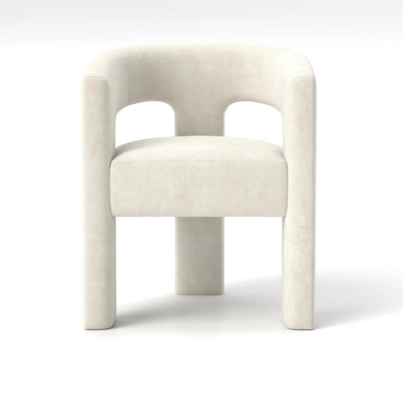 SEYNAR Modern Glam Velvet Upholstered Dining Chair, Open-Back Accent Chair Set of 6