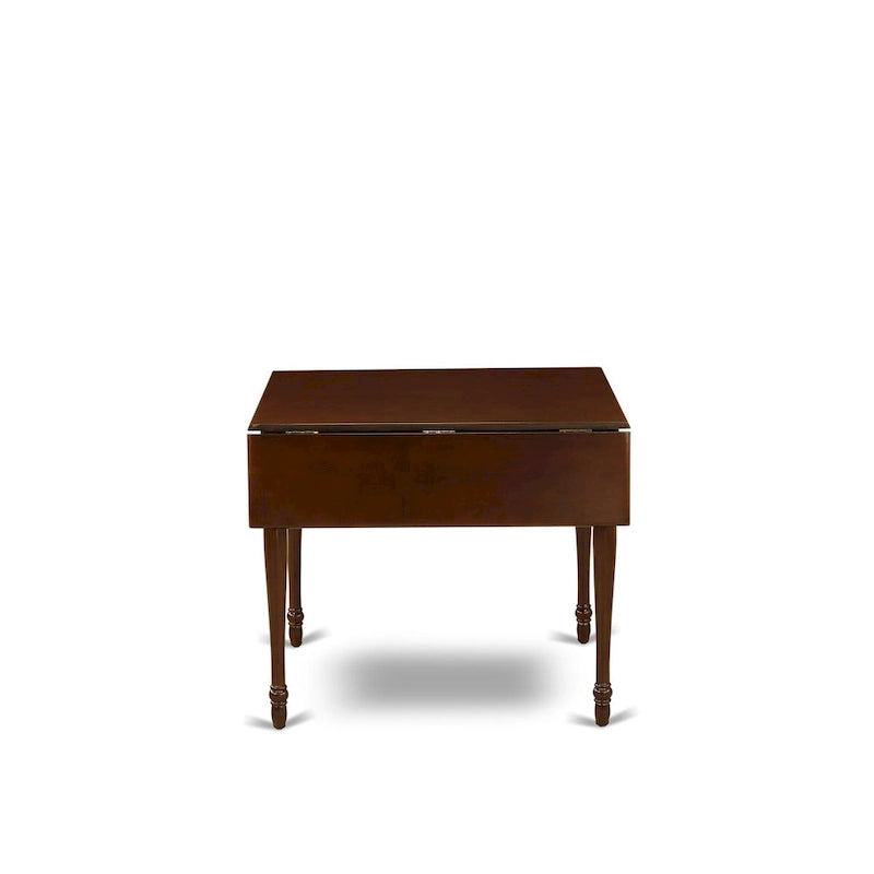 East West Furniture Dining Set Contains a Rectangle Dining Room Table with Dropleaf and Parson Chairs (Pieces Options)