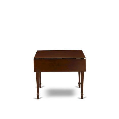 East West Furniture Dining Set Contains a Rectangle Dining Room Table with Dropleaf and Parson Chairs (Pieces Options)