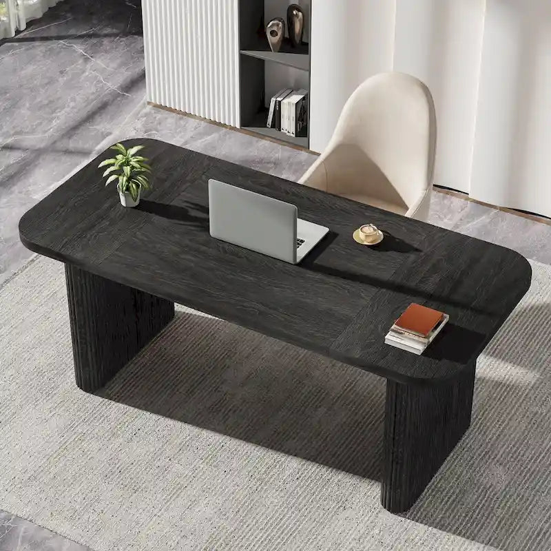 63  Computer Desk for Home Office, Simple Rectangular Writing Table for Study Room Bedroom