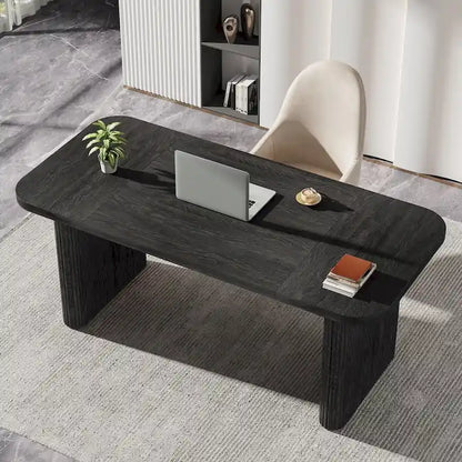 63  Computer Desk for Home Office, Simple Rectangular Writing Table for Study Room Bedroom