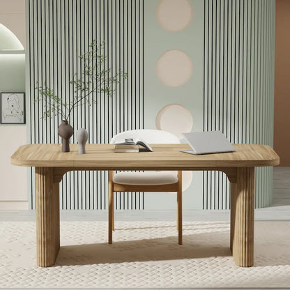 63  Computer Desk for Home Office, Simple Rectangular Writing Table for Study Room Bedroom