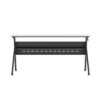 Commercial Nesting Flip Training Table with Steel Frame and Y-Legs - 23.5W x 60D x 30H