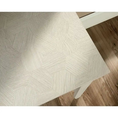 Glacier Oak Single Pedestal Desk with File Drawer