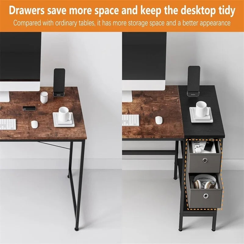 Computer Desk with Drawers 47  Study Writing Desks