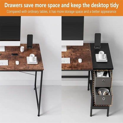 Computer Desk with Drawers 47  Study Writing Desks