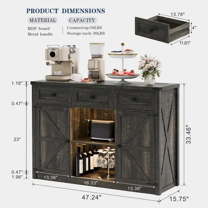 47 Wide Sideboard