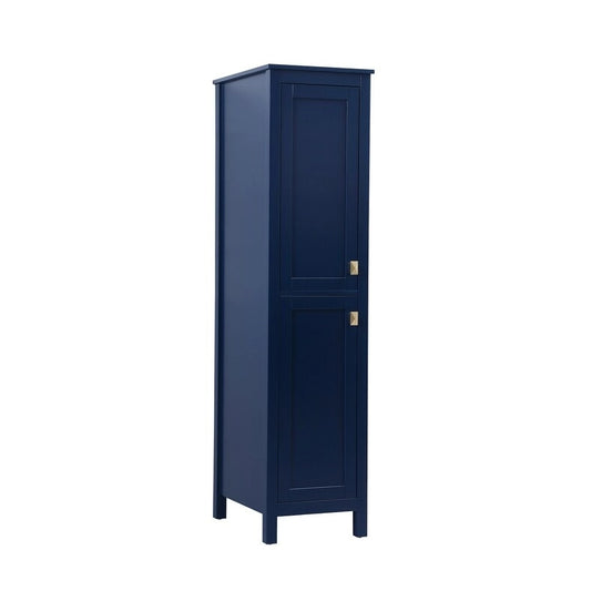 Indigo Home 16 Inch Bathroom Linen Storage Freestanding Cabinet