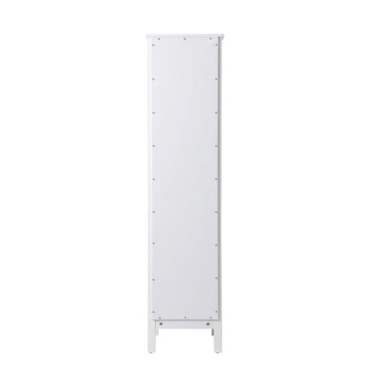 Indigo Home 16 Inch Bathroom Linen Storage Freestanding Cabinet