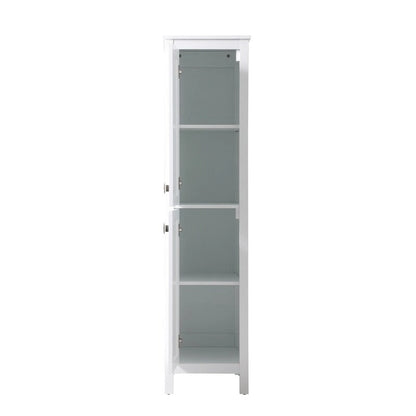 Indigo Home 16 Inch Bathroom Linen Storage Freestanding Cabinet