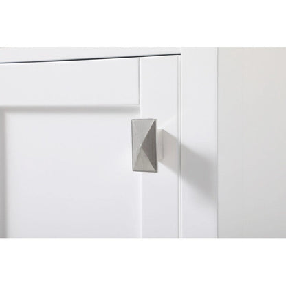 Indigo Home 16 Inch Bathroom Linen Storage Freestanding Cabinet