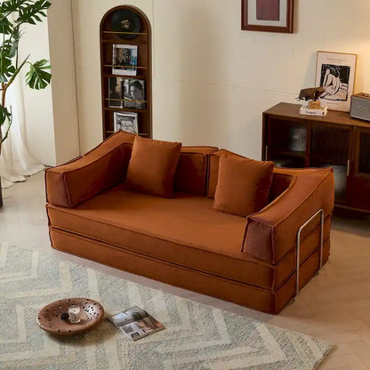JASIWAY Modern Vintage Convertible Sleeper Sofa Bed