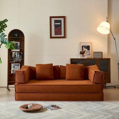 JASIWAY Modern Vintage Convertible Sleeper Sofa Bed