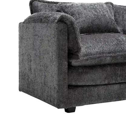 Chenille Fabric L-Shape Comfy Oversized three-seat Modular Sectional Sofa