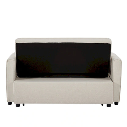 Modern Linen Convertible Sleeper Sofa Couch with 2 Lumbar Pillows