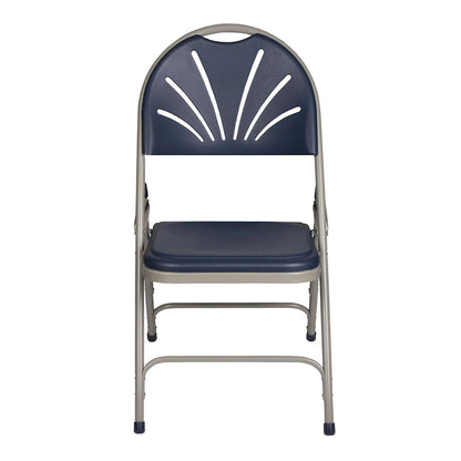 Hampden Furnishings Lusitano Collection Fan Back Folding Chair, Pack of 4