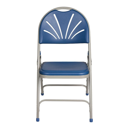 Hampden Furnishings Lusitano Collection Fan Back Folding Chair, Pack of 4