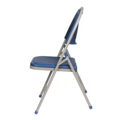 Hampden Furnishings Lusitano Collection Fan Back Folding Chair, Pack of 4