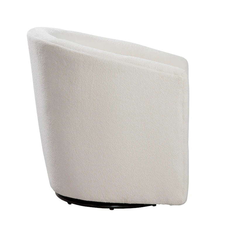 Odessa Barrel Style Swivel Accent chair in Performance Fabric