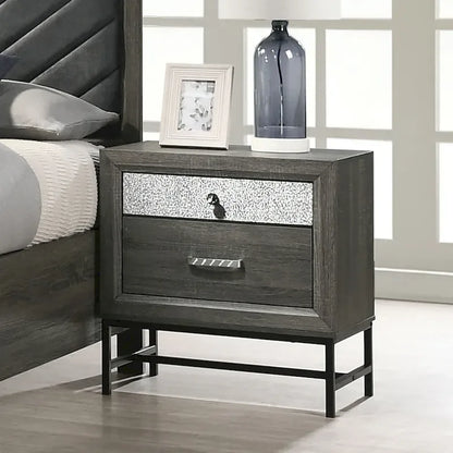 Furniture of America Heinisk Contemporary Grey 3-Piece Platform Bedroom Set