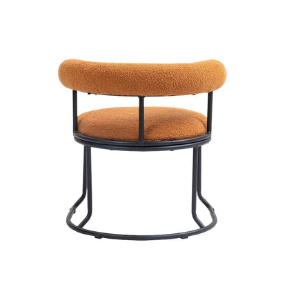 Mid-Century Modern Boucle Dining Chairs Set of 2