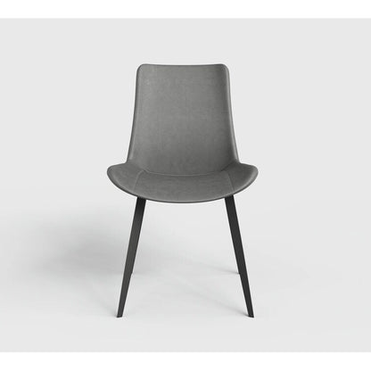 Stateside Suede Leather Covered Dining Chair (Set of 2) - N/A