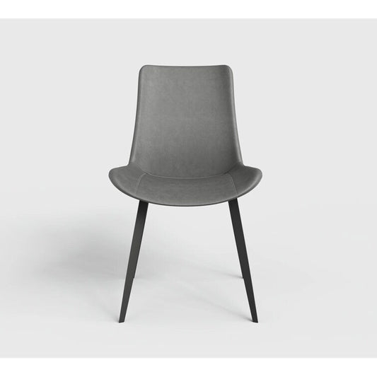 Stateside Suede Leather Covered Dining Chair (Set of 2) - N/A