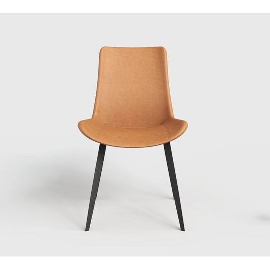 Stateside Suede Leather Covered Dining Chair (Set of 2) - N/A