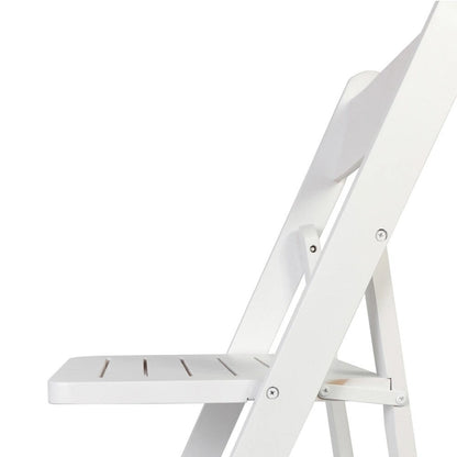 Commercial Grade Solid Wood Portable Folding Dining Chair - 17.5W x 18D x 31.25H