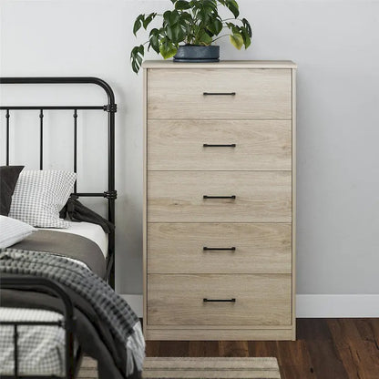 Ameriwood Home BrEZ Build Pearce Tall 5 Drawer Dresser