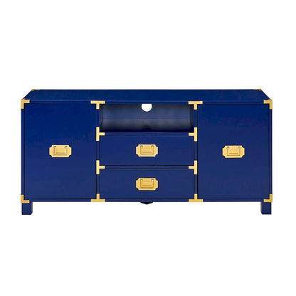 Mid-Century Modern TV Stand Media Console TV Entertainment Center with 2 Storage Cabinets Television Stands for Living Room
