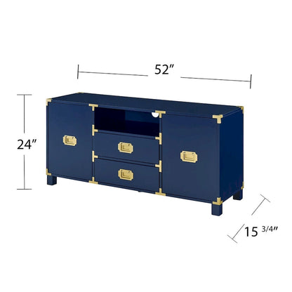 Mid-Century Modern TV Stand Media Console TV Entertainment Center with 2 Storage Cabinets Television Stands for Living Room