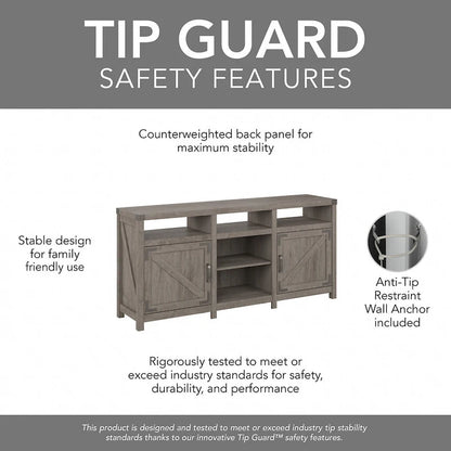 Cottage Grove TV Stand for 70 Inch TV with Bookcases by Bush Furniture