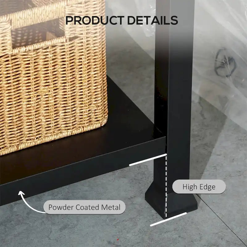 Three-Shelf Outdoor Grill Cart